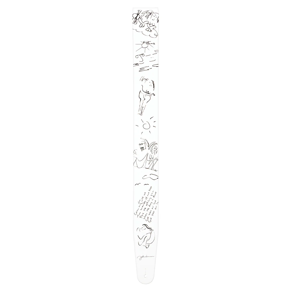D'Addario Lennon Art Series Leather Strap, John & Yoko - Image 3