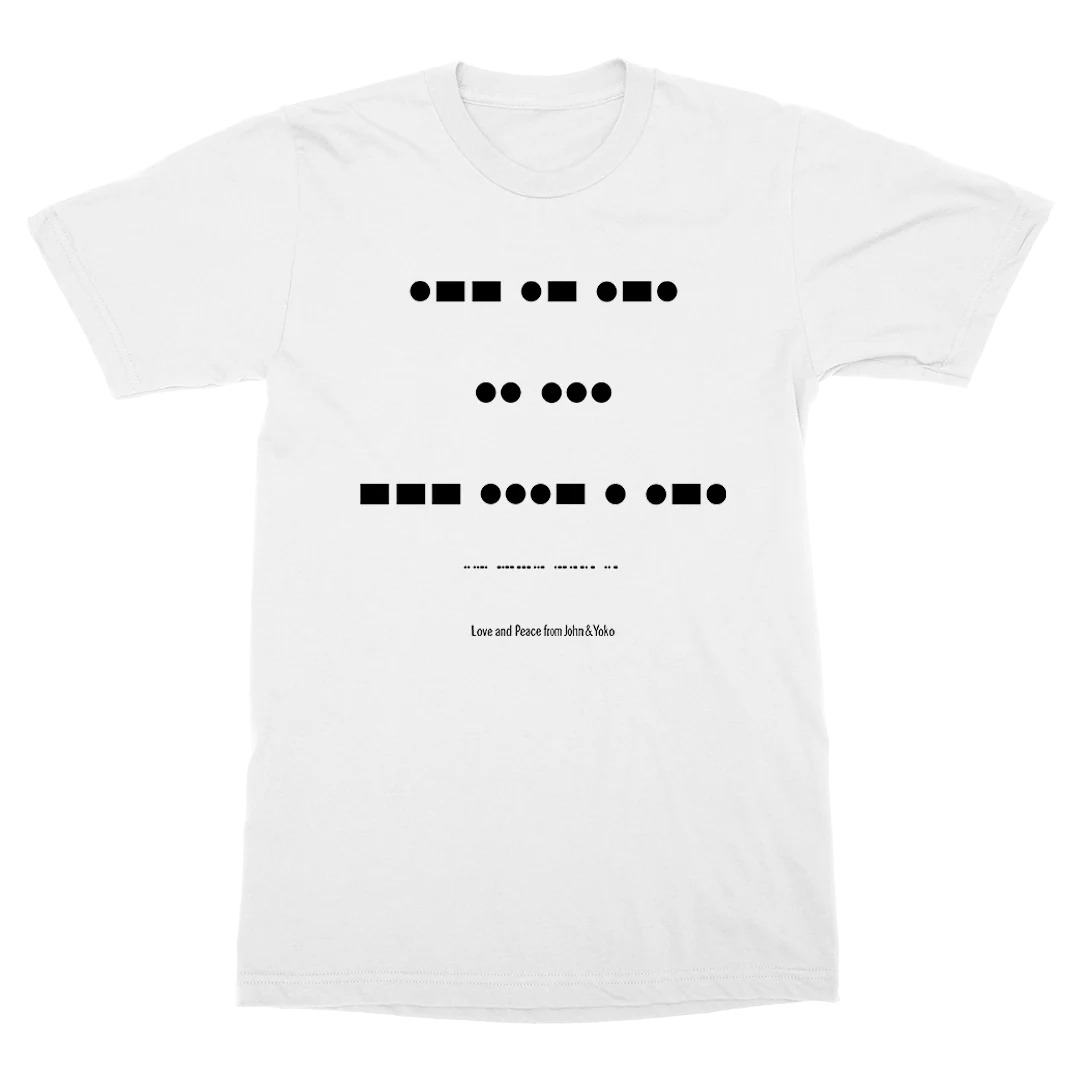 War Is Over T-Shirt - Morse Code